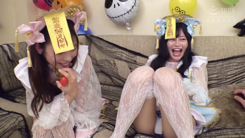 お酒で神覚醒したJDありす&ひびき！デカチン舐めしゃぶる濃密Wフェラと生ハメ乱交パーティー